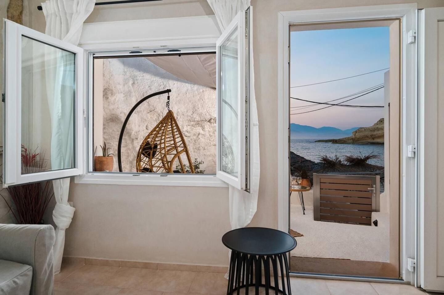 Hotel Casa Grotta With Sea & Cave View à Matala Extérieur photo