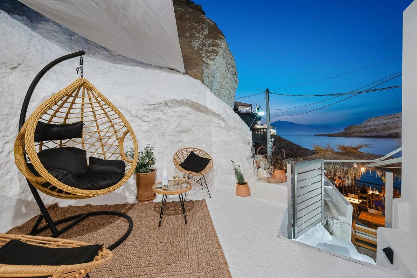 Hotel Casa Grotta With Sea & Cave View à Matala Extérieur photo